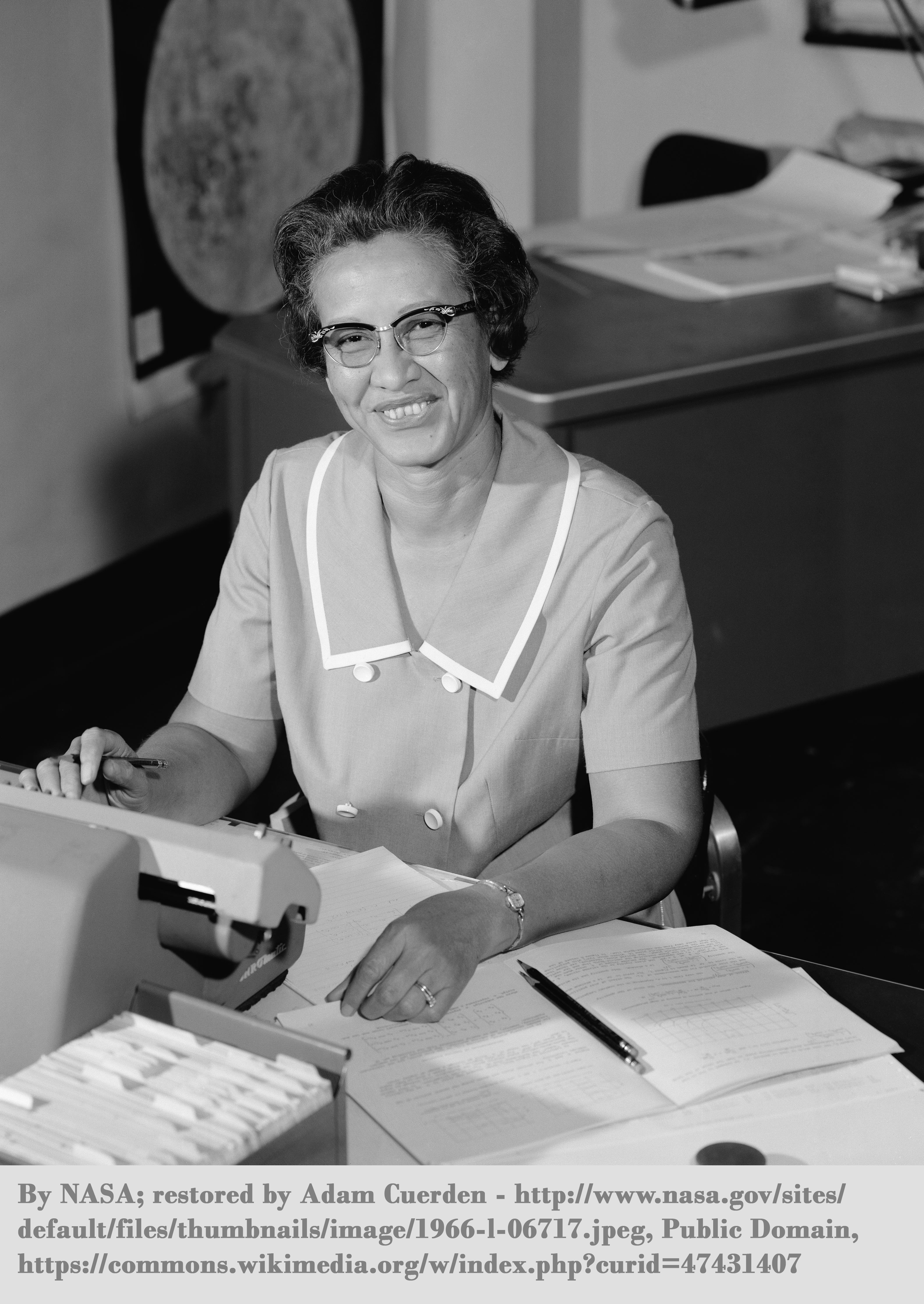 Katherine Johnson at NASA 
 in 1966